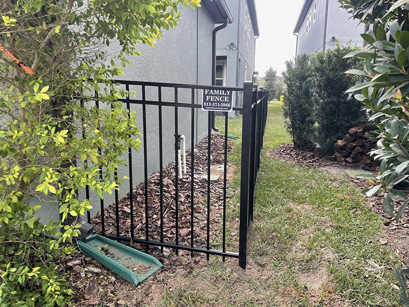 black aluminum fencing brandon