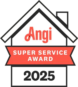 Angi Super Service Award 2025 Winner Badge