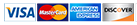 Accepted Payment Methods Including Visa, Mastercard, American Express, and Discover